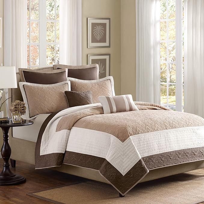 Cali King Madison Park Attingham 7-Pc. Beige