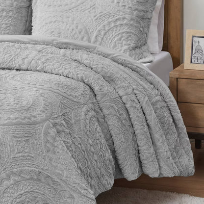 Full/Queen Alivia Faux Fur Ultra Plush Comforter Mini Set