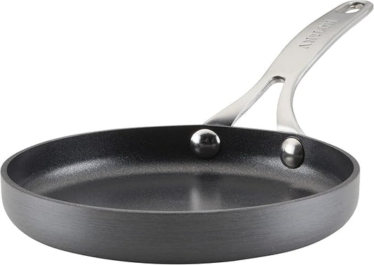 Anolon Hard Anodized Nonstick Mini Skillet/Frying/Egg Pan, Stainless Steel Handle, (6.5")