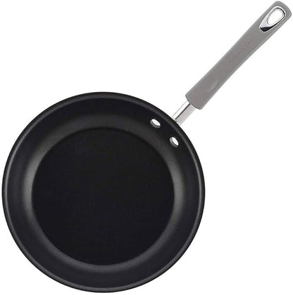 Rachael Ray Hard Enamel Nonstick 14-Piece Sea Salt Gray