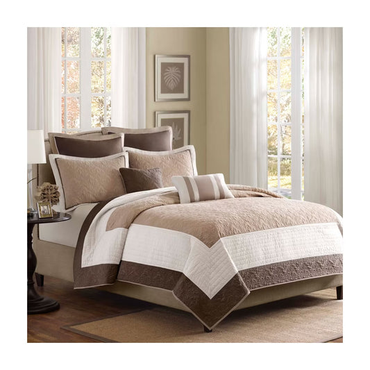 King 7pc Longmont Reversible Quilted Coverlet Set - Madison Park