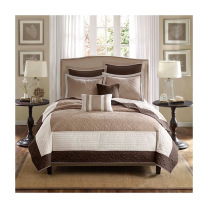 King 7pc Longmont Reversible Quilted Coverlet Set - Madison Park