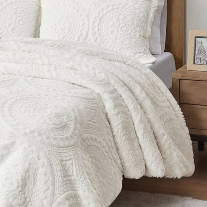 King Alivia Faux Fur Ultra Plush Comforter Mini Set