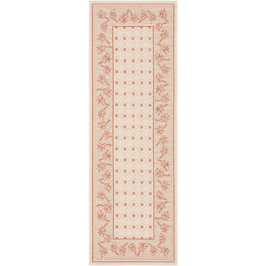 2’3 x 6’7 Courtyard Power Loomed Indoor and Outdoor Rug