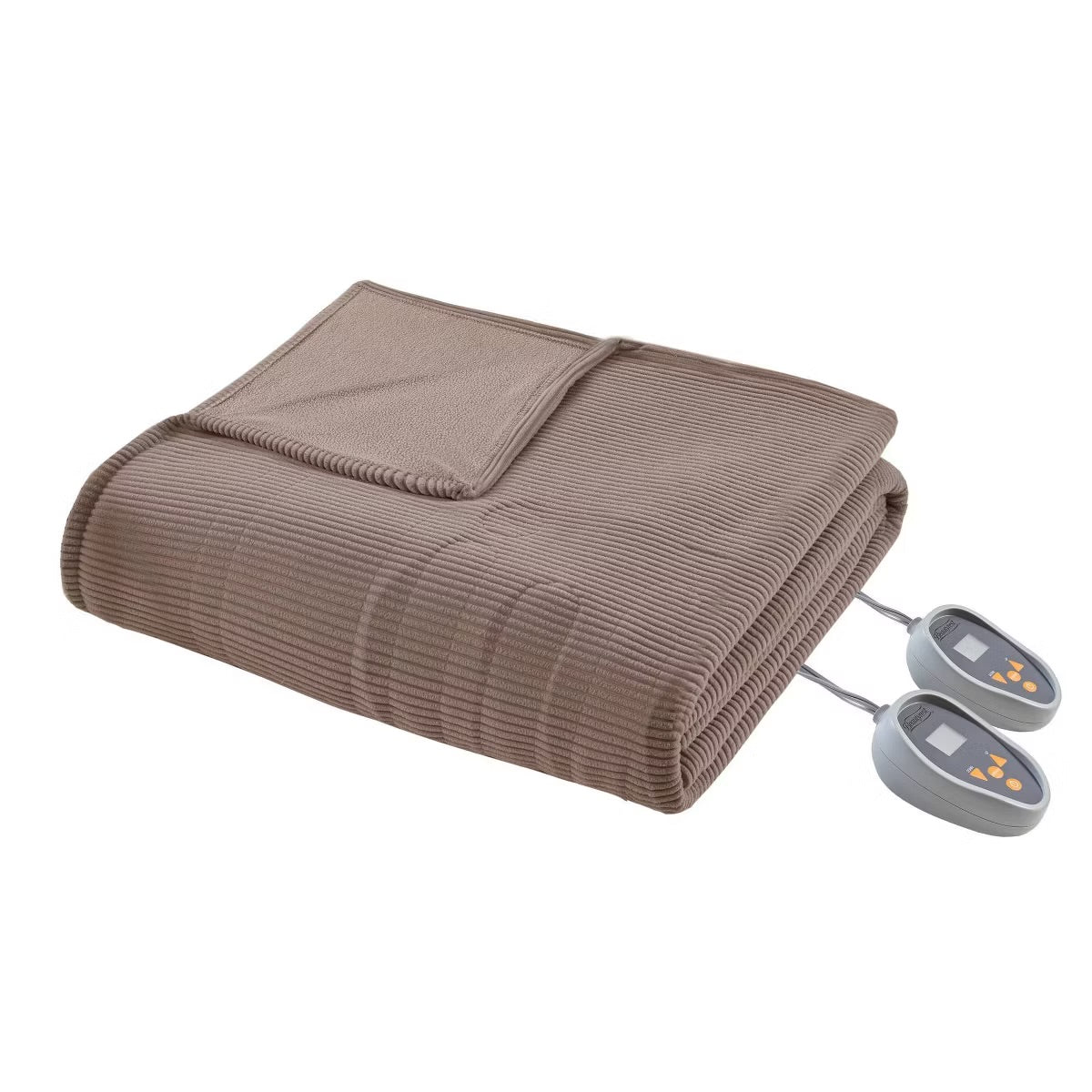 Full Knitted Micro Fleece Electric Heated Bed Blanket - Beautyrest