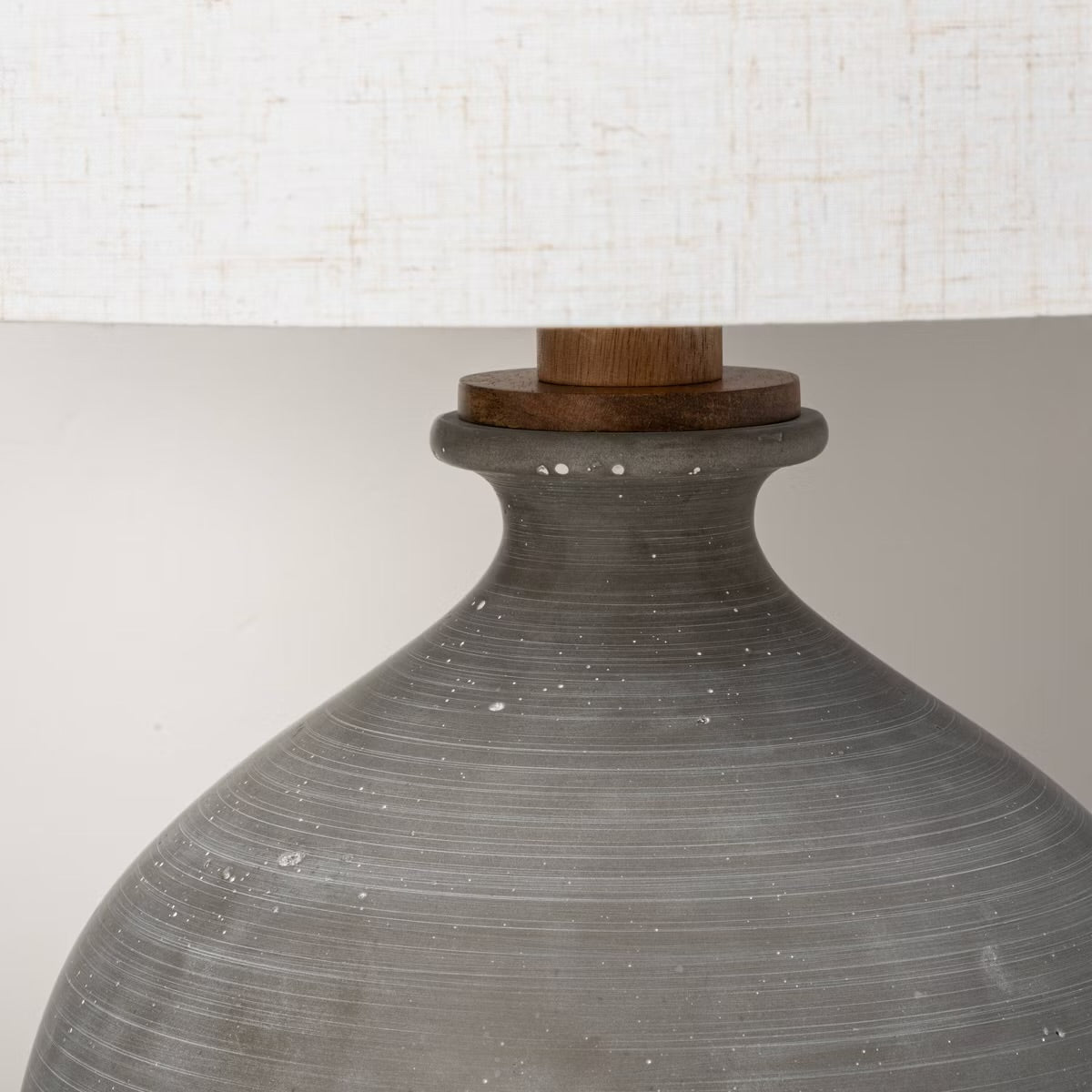 Resin Table Lamp Gray - Hearth & Hand