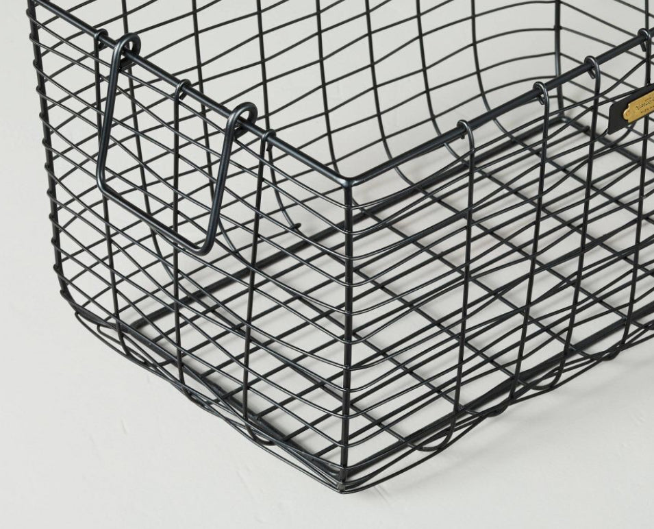 Large Wire Storage Basket Black - Hearth & Hand