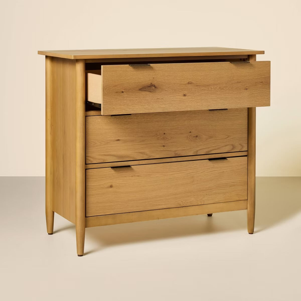 3 Drawer Modern Wood Dresser - Natural - Hearth & Hand with Magnolia