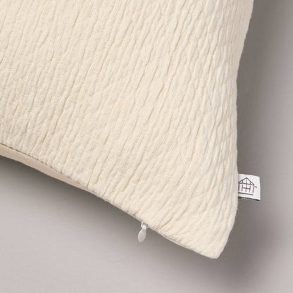 26"x26" Micro Diamond Textured Euro Pillow Cream - Hearth & Hand with Magnolia