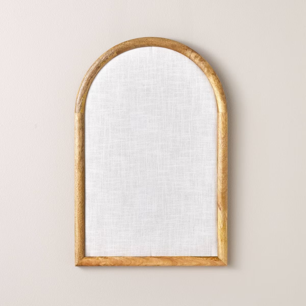 Arched 16"x24" Wood Framed Fabric Bulletin Board - Hearth & Hand with Magnolia