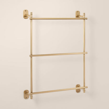 Wall-Mounted Brass Ladder Towel Rack Antique Finish - Hearth & Hand with Magnolia