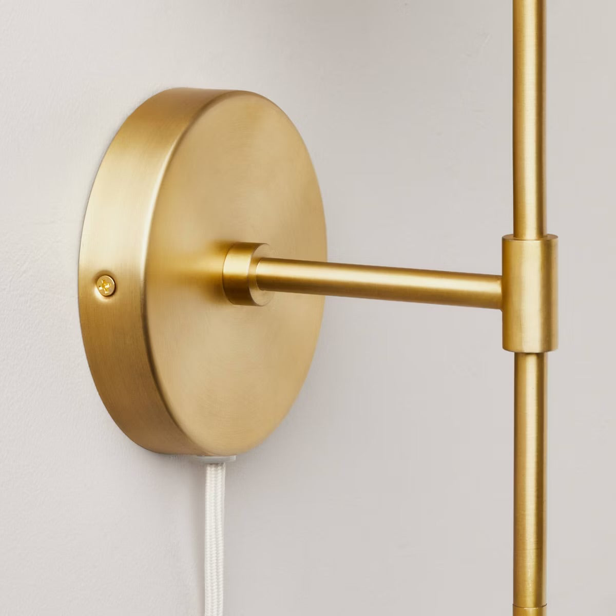 Pleated Shade Wall Sconce Brass/Oatmeal - Hearth & Hand with Magnolia