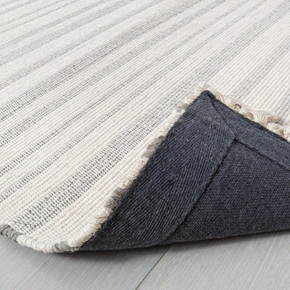 2'4"x7' Stripe with Fringe Runner Rug Gray - Hearth & Hand with Magnolia