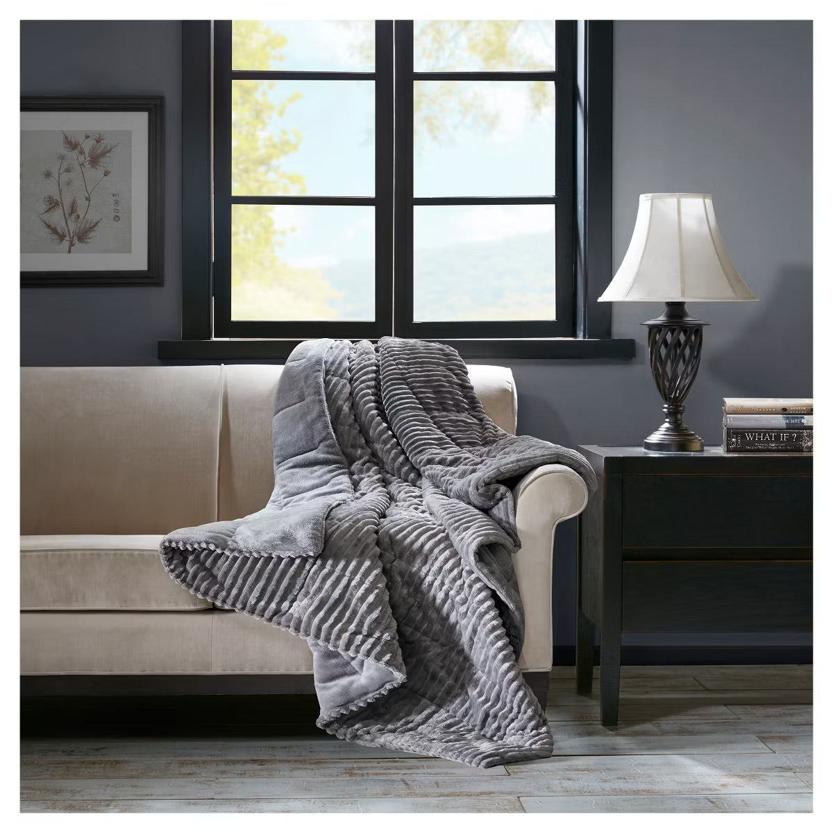 60"x70" Oversized Williams Plush Down Alternative Throw Blanket