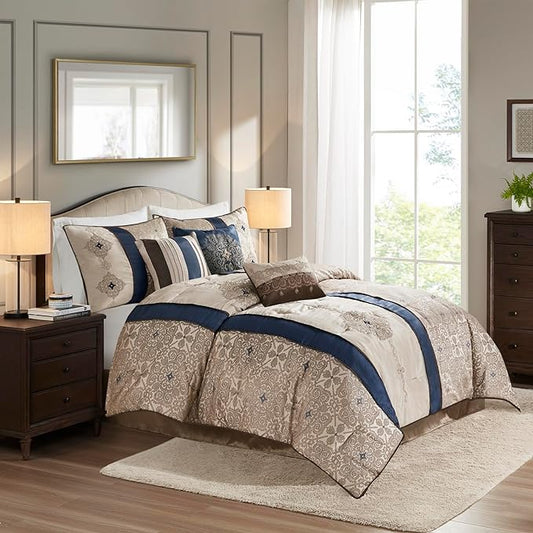 King 7pc Perry Comforter Set - Madison Park