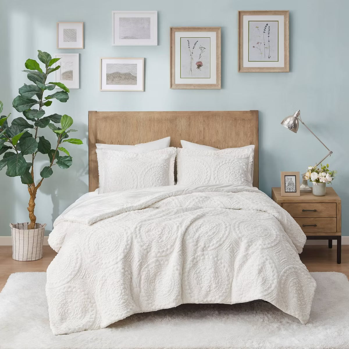 Twin Alivia Faux Fur Ultra Plush Comforter Mini Set