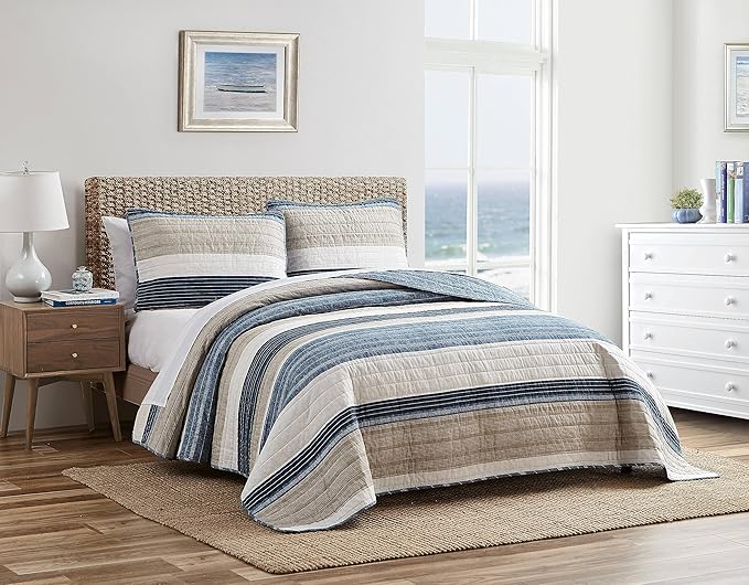 King Nautica - Ridgeport Collection - Quilt Set - 100% Cotton