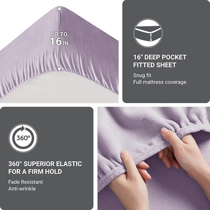 Twin True North by Sleep Philosophy Micro Fleece Bed Sheet Set