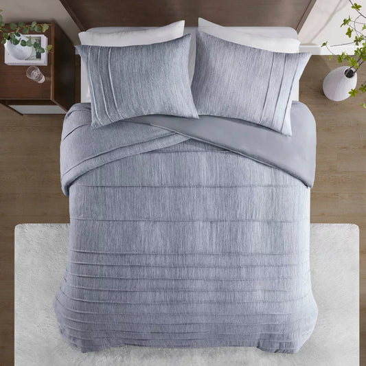 King Beautyrest Maddox Striated Cationic Dyed Oversized Duvet