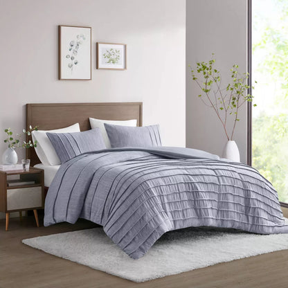 King Beautyrest Maddox Striated Cationic Dyed Oversized Duvet