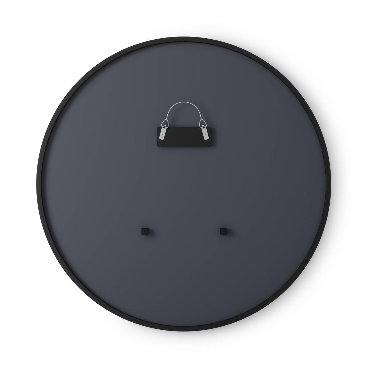 37" Hubba Round Wall Mirror Black