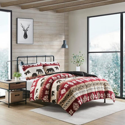 King Woolrich Tunbridge Sherpa Comforter Set