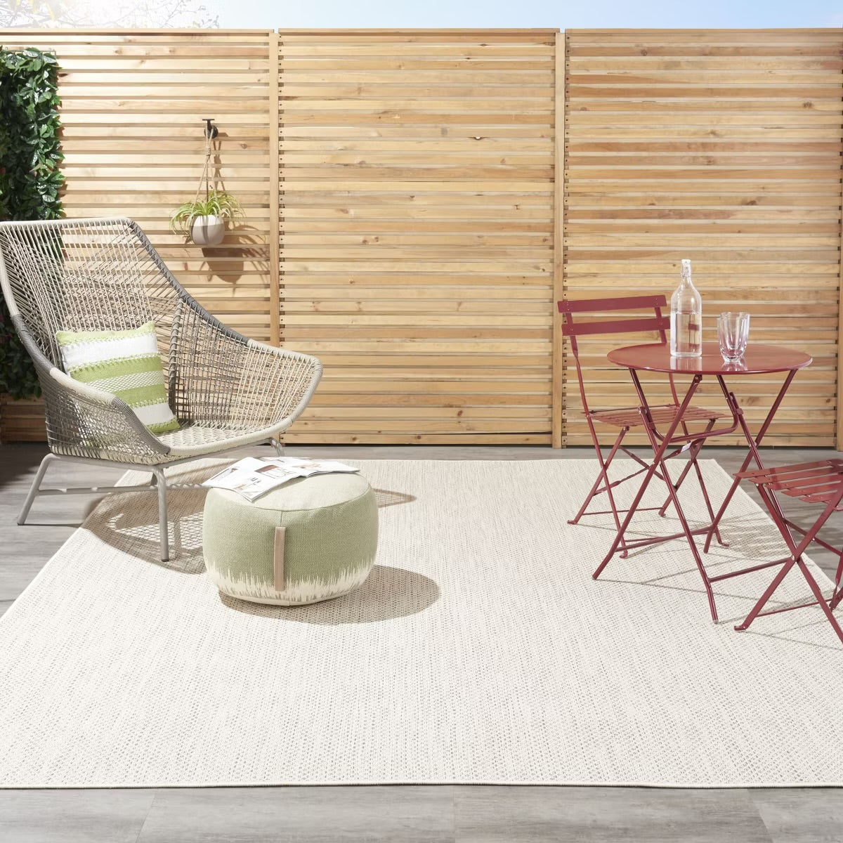 12 x 15 Nourison Courtyard Modern Easy Care Outdoor Rug