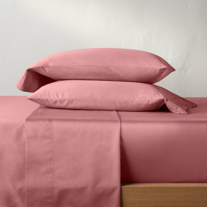 Full 500 Thread Count Washed Supima Sateen Solid Sheet Set - Casaluna