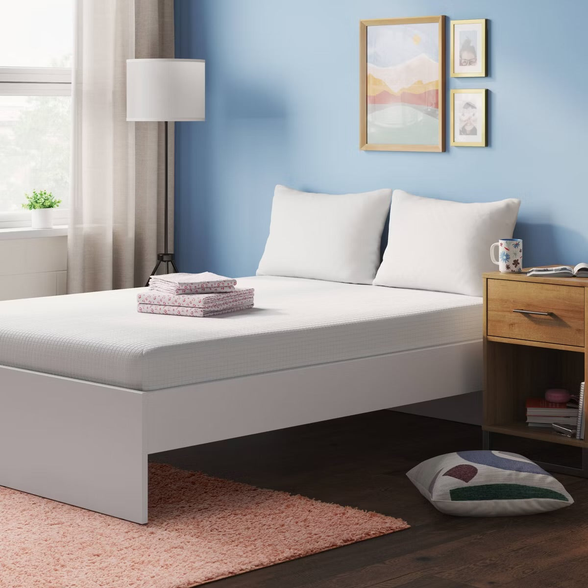 Full 6" Gel Memory Foam Mattress with Antimicrobial Fabric Cover - Room Essentials