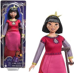 Mattel Disney Wish Toys, Dahlia of Rosas Posable Fashion Doll with Removable Clothes & Accessories