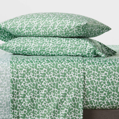 Queen Printed Microfiber Sheet Set