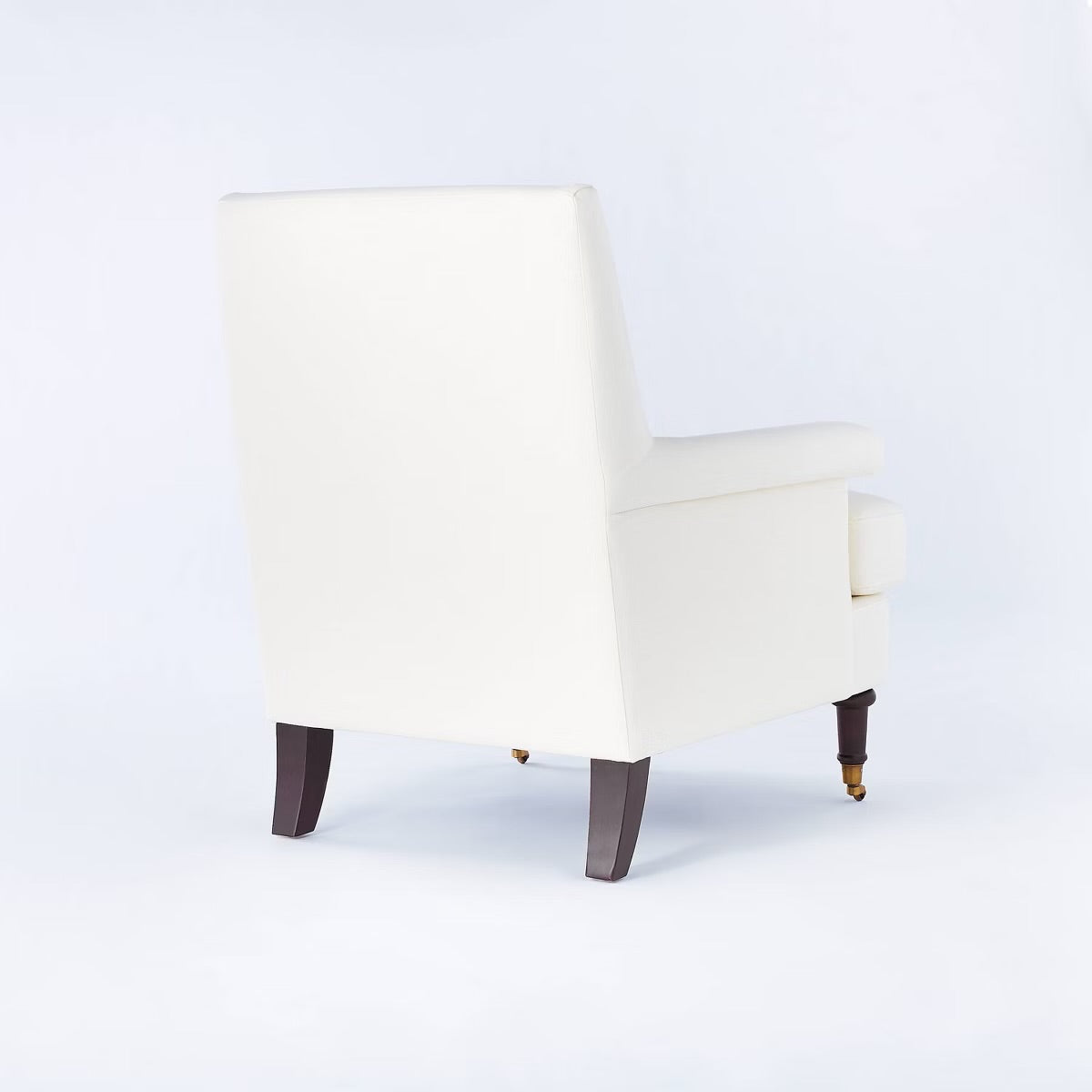 Mercer Rolled Upholstered Armchair with Casters Cream - Threshold designed with Studio McGee