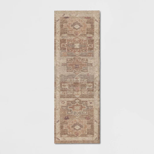 2’4 x 7 Caravan Geometric Woven Runner Tan - Threshold