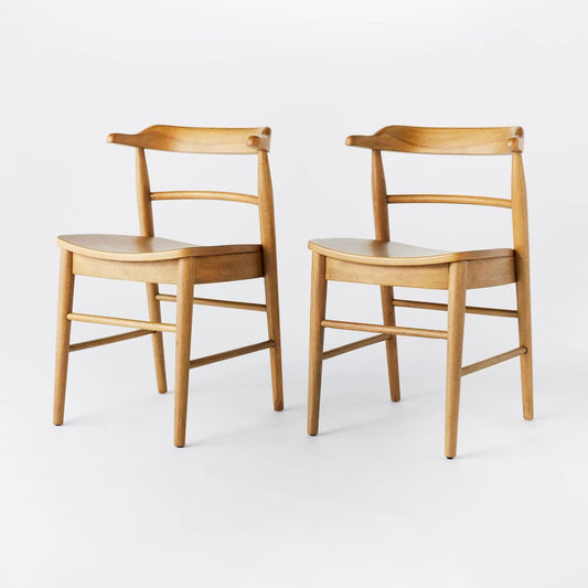 Kaysville Curved Back Wood Dining Chair - Threshold™ designed with Studio McGee