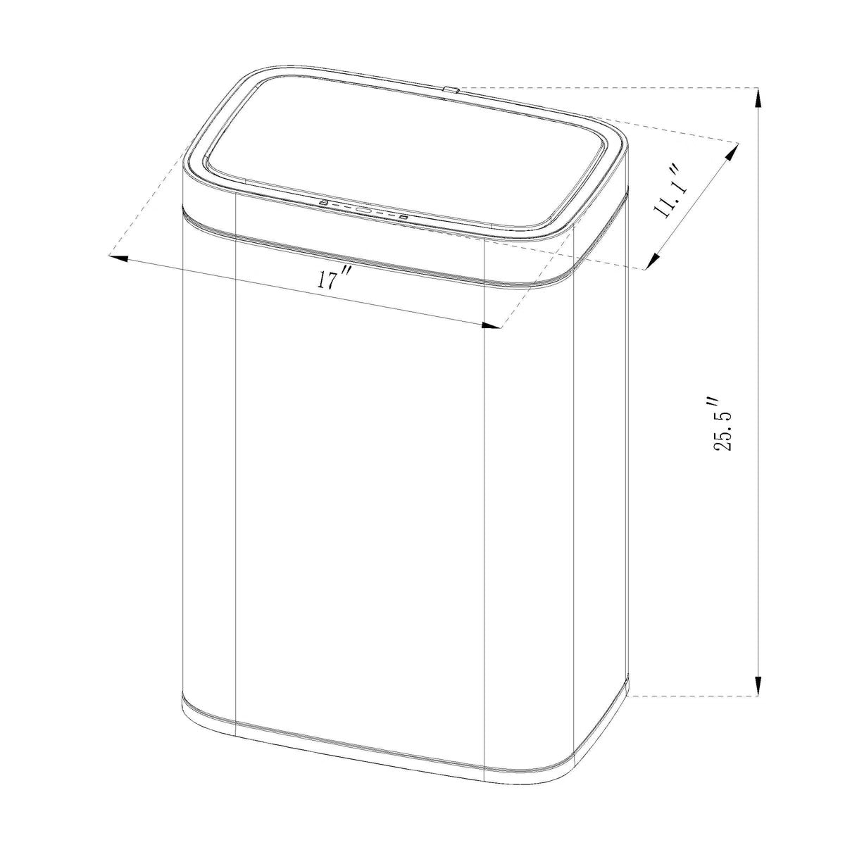 Motion Wastebasket with Liner - Brightroom