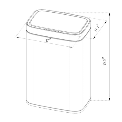 Motion Wastebasket with Liner - Brightroom