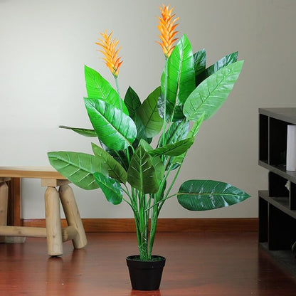 Northlight 50" Green and Orange Artificial Bird of Paradise Plant