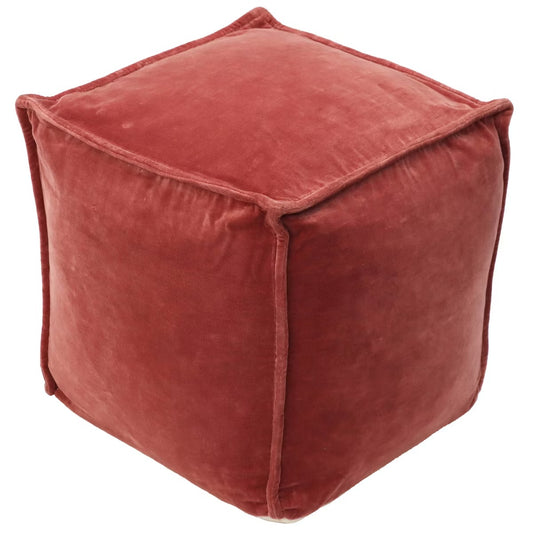 Costa Velvet Pouf Blush