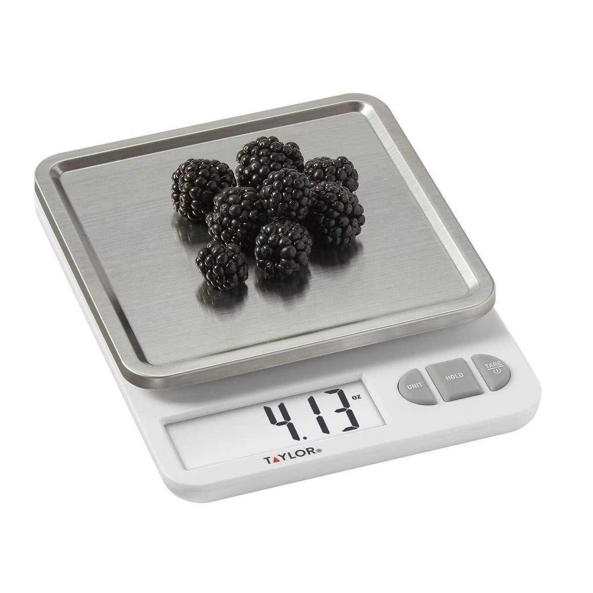 Taylor Digital Kitchen 11lb Food Scale with Removable Tray Stainless Steel Platform