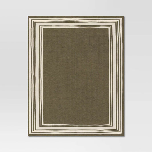 Framed Jacquard Knit Throw Blanket - Threshold