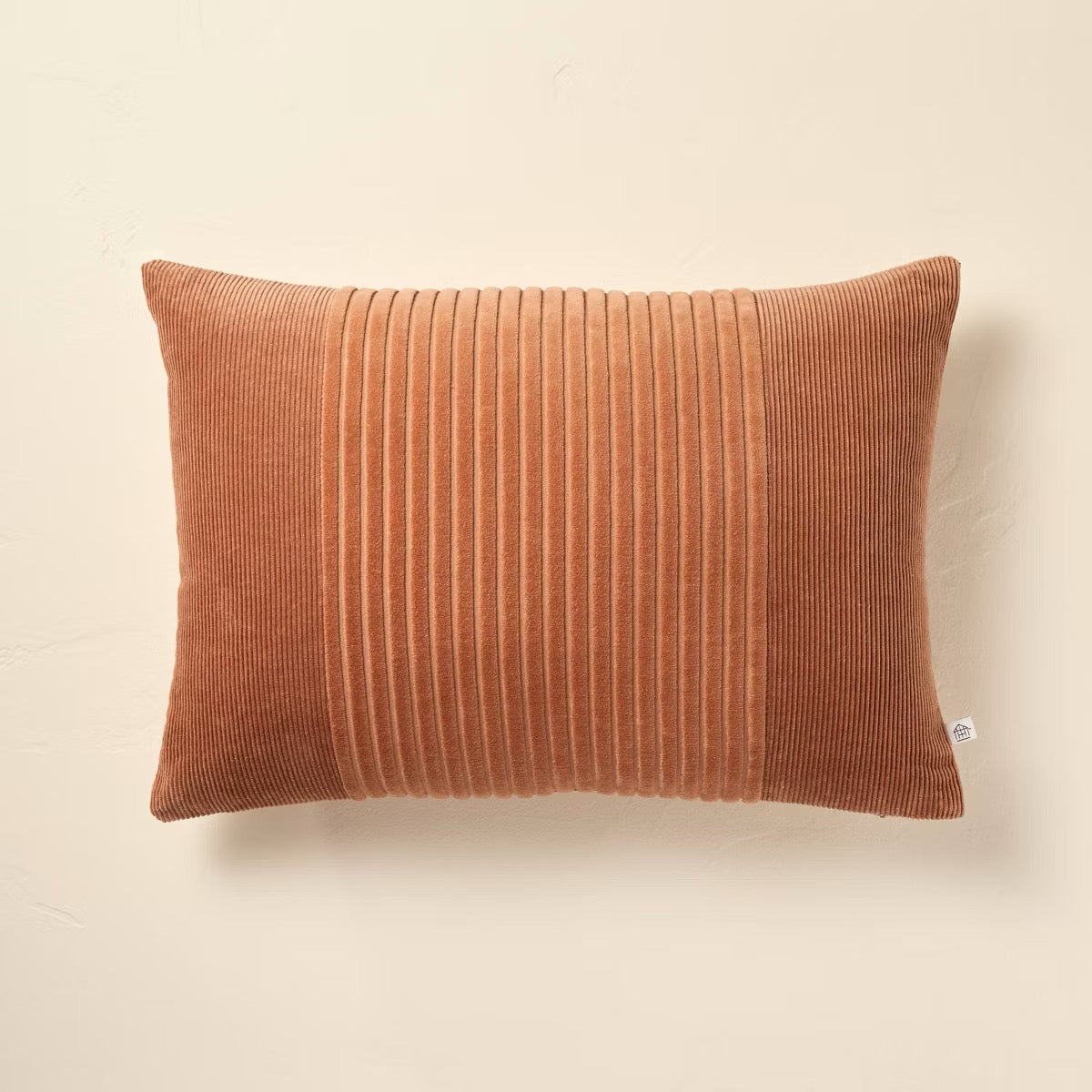 14"x20" Variegated Corduroy Lumbar Throw Pillow Rust - Hearth & Hand™ with Magnolia