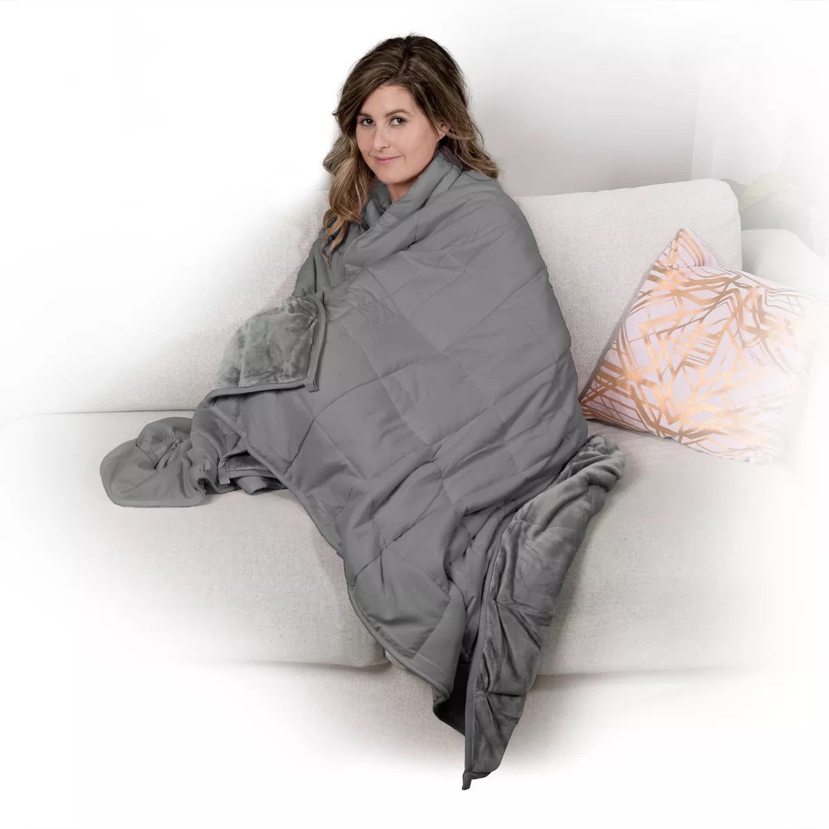 15 Lbs Ella Jayne Reversible Anti-Anxiety Weighted Blanket