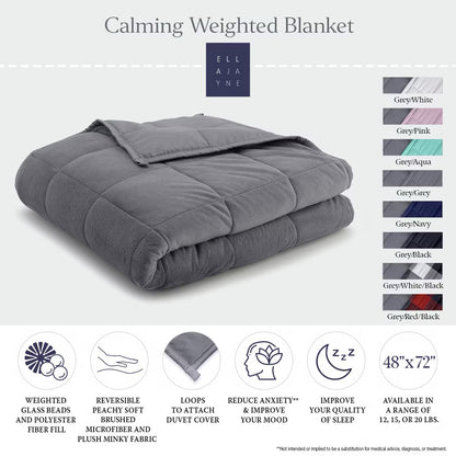 15 Lbs Ella Jayne Reversible Anti-Anxiety Weighted Blanket