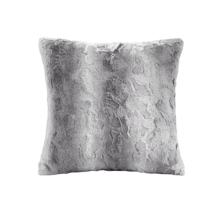 20"x20" Oversize Marselle Faux Fur Square Throw Pillow - Madison Park