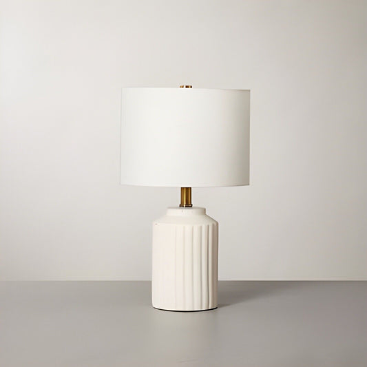 Fluted Ceramic Table Lamp Cream - Hearth & Hand with