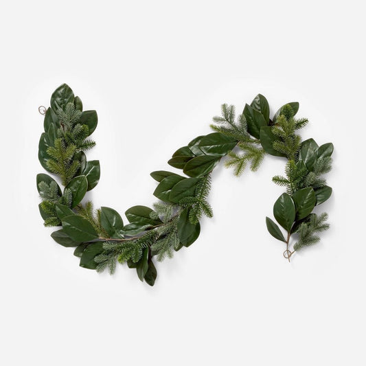 Magnolia and Pine Holiday Artificial Garland - Threshold designed with