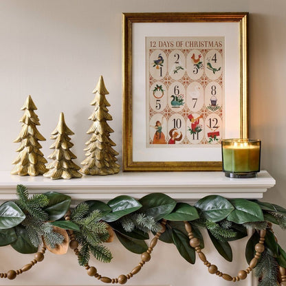 Magnolia and Pine Holiday Artificial Garland - Threshold designed with