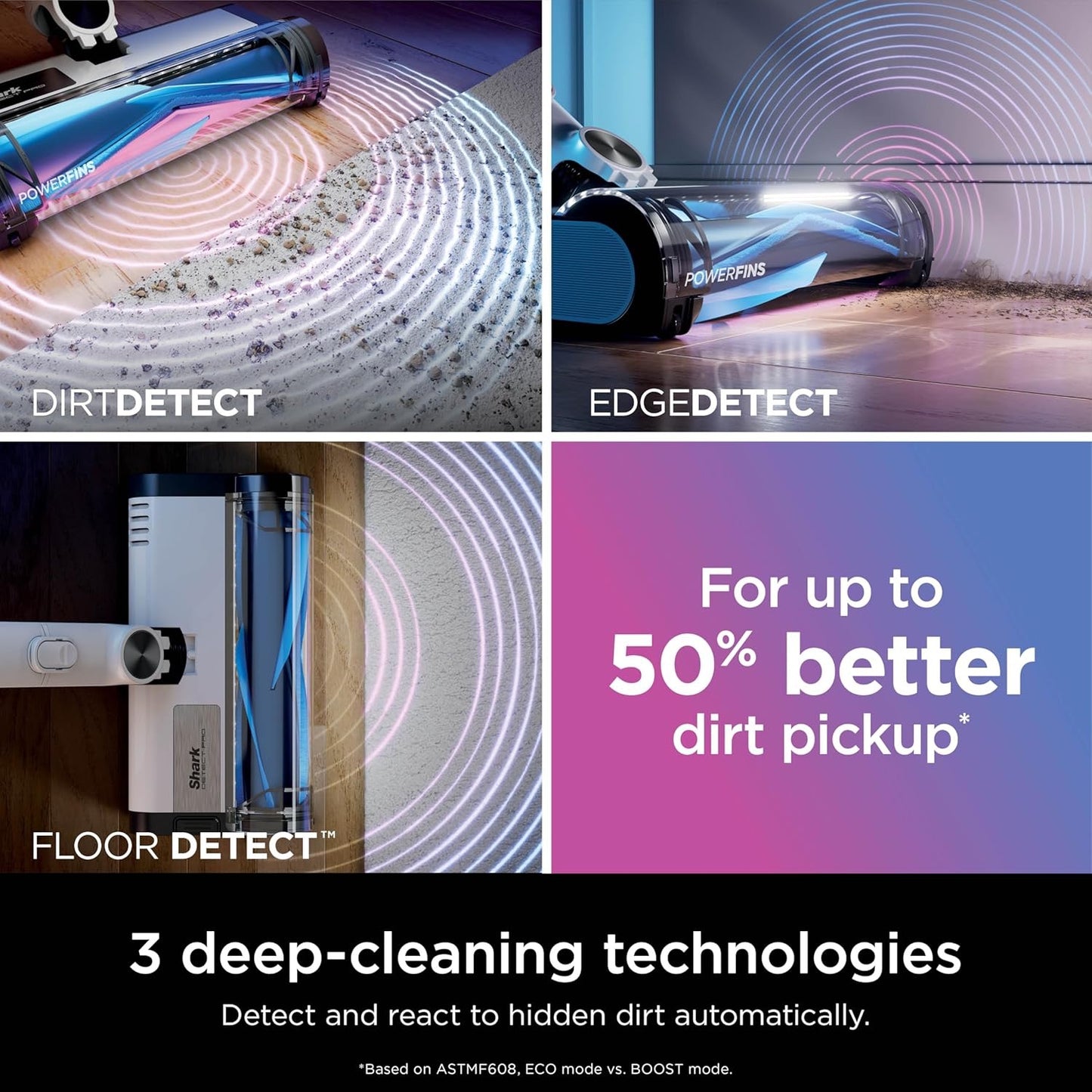 Shark Detect Pro Cordless Vacuum with PowerFins Brushroll