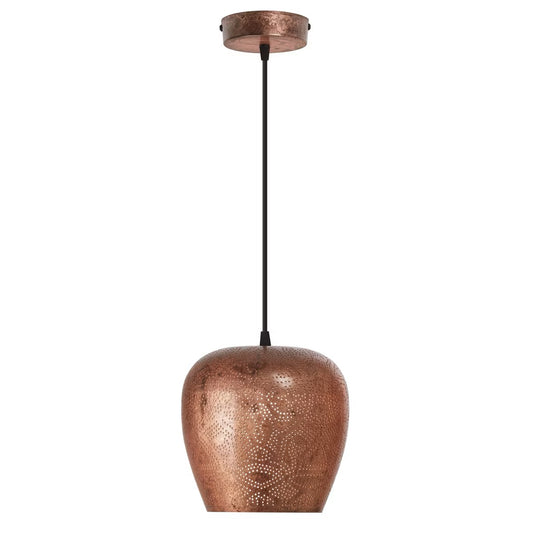 8" Urban Copper Globe Shade Pendant Light - River of Goods