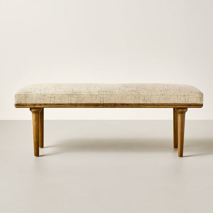 Upholstered Bench Flax - Hearth & Hand with Magnolia